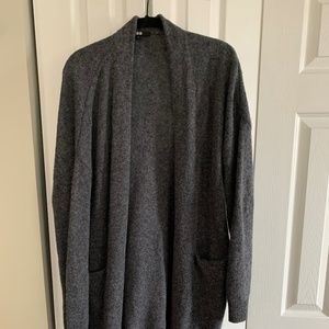 Uniqlo long grey cardigan size M